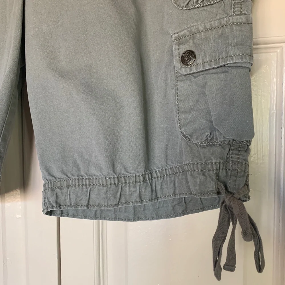 Loft Army Green Khaki Cargo Shorts